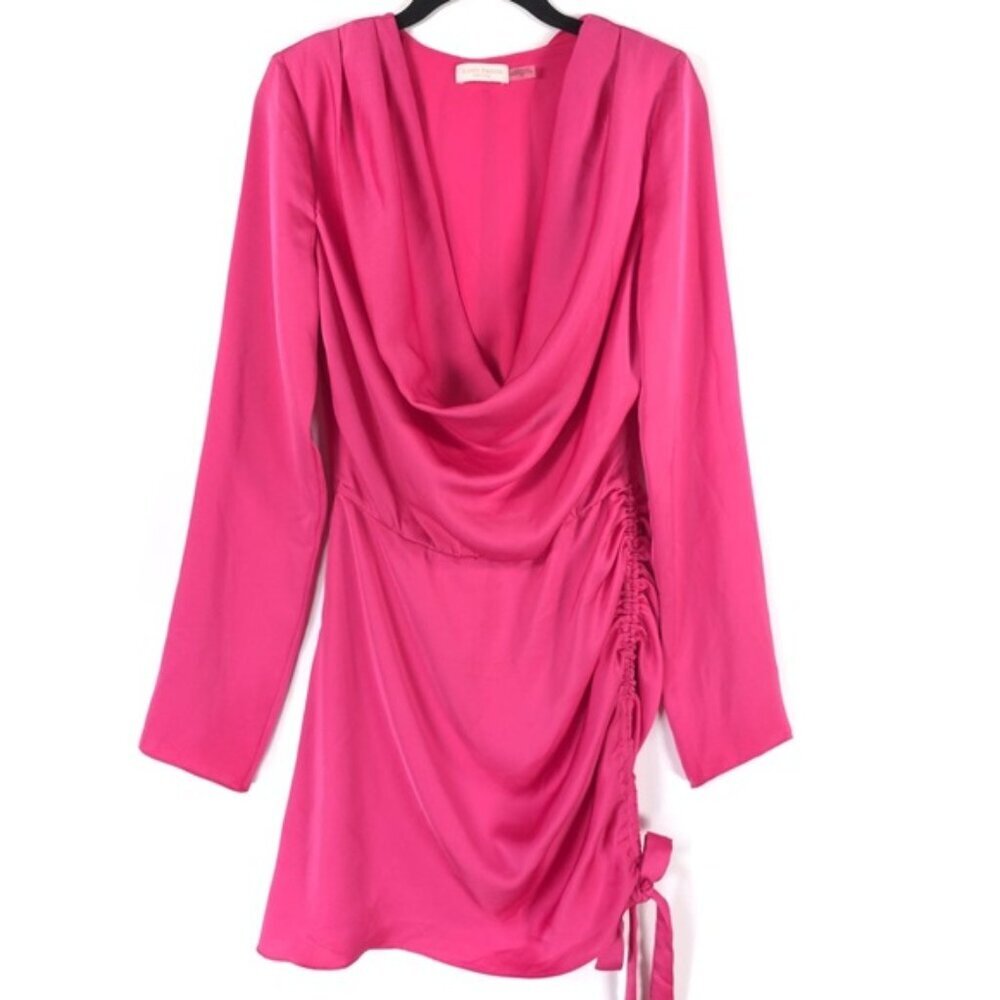 Ramy‎ Brook Reeta Mini Dress Ruched Fuchsia Berry Pink Size S/P